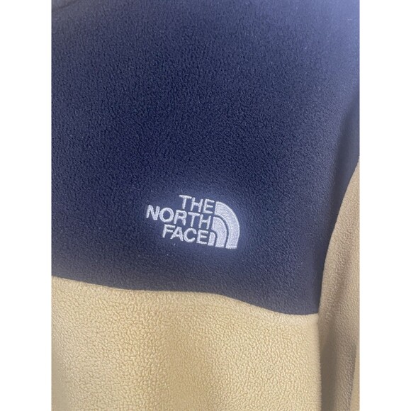 VINTAGE The North Face Snap Pullover Men’s Small Beige Tan Fleece Outdoors - Picture 2 of 6